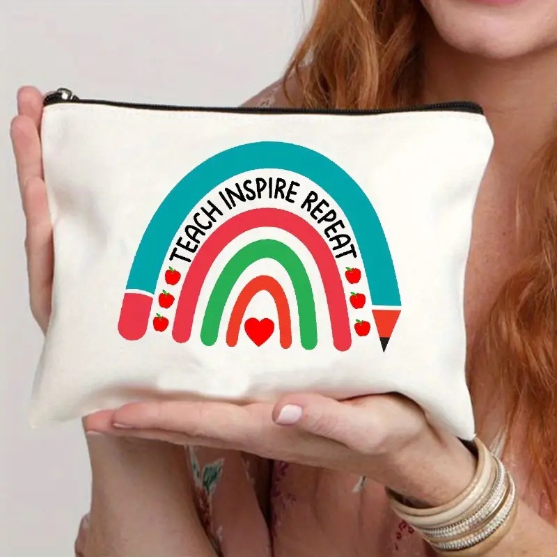 Día del maestro transfronterizo estudiantes maestros maquillaje de pintura al óleo día del maestro maestros maquillaje de pintura al óleo Amazon venta caliente bolsa