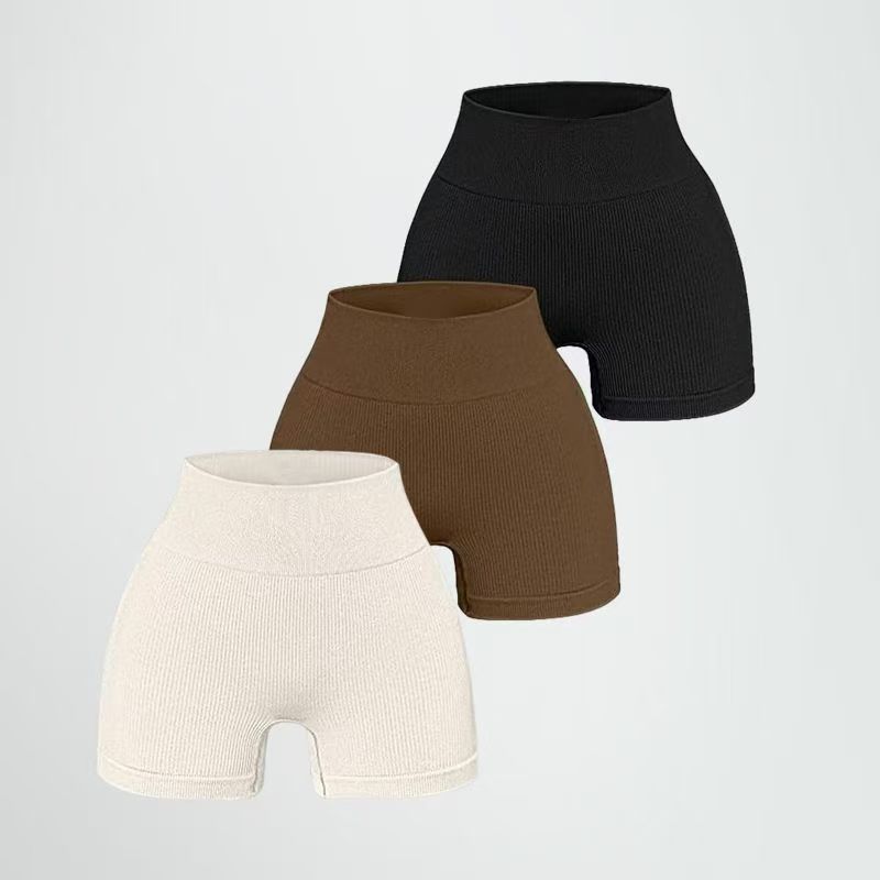 2024 sin costura rosca de mel mel melon hump lifting hump pantalones de gimnasio de cintura alta correr pantalones cortos de yoga tres puntos