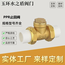 黄铜PPR止回阀双活接热熔 止逆阀自来水管道工程专用水管表单向阀