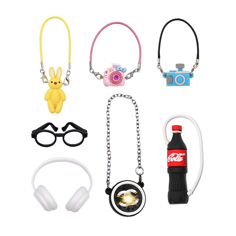 既製人形周辺アクセサリー、人形アクセサリーコレクション、ミニヘッドフォン、靴、ウォーターカップ、シミュレーションカメラ、バッグ、メガネ|undefined
