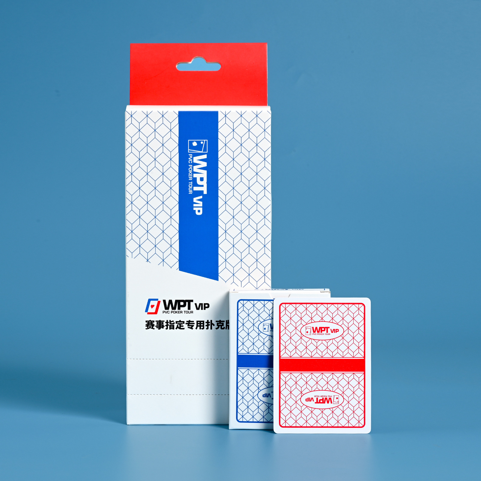 Cartas de juego de plástico Texas Hold'em específicas para eventos WPT con fuente grande, tela engrosada, textura de arena fina, cartas anchas, cartas de PVC completamente nuevas.