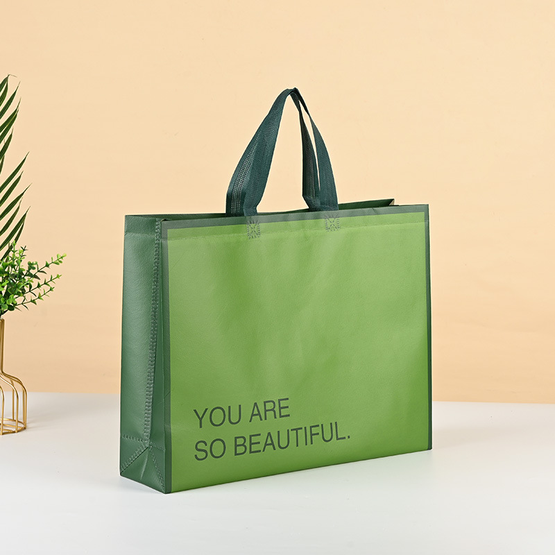 Tienda de ropa para mujeres a medida, centro comercial, tienda de ropa, bolsa de mano de compras, prensa en caliente, publicidad, bolsa no tejida laminada, personalización