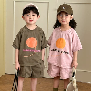 儿童夏季套装运动薄款男童装2026新款宝宝衣服女童休闲短袖两件套