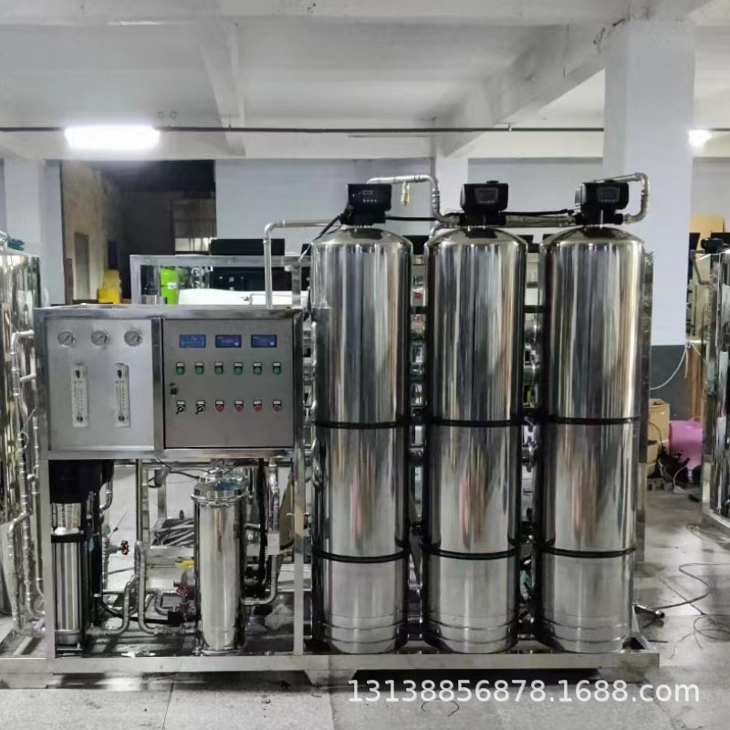 Ro Dual-Stage Reverse Osmosis Water Treatment Equipment Industrial Deionized Water Machine Bottled Pure Direct Drinking Water High-Efficiency Water Purification