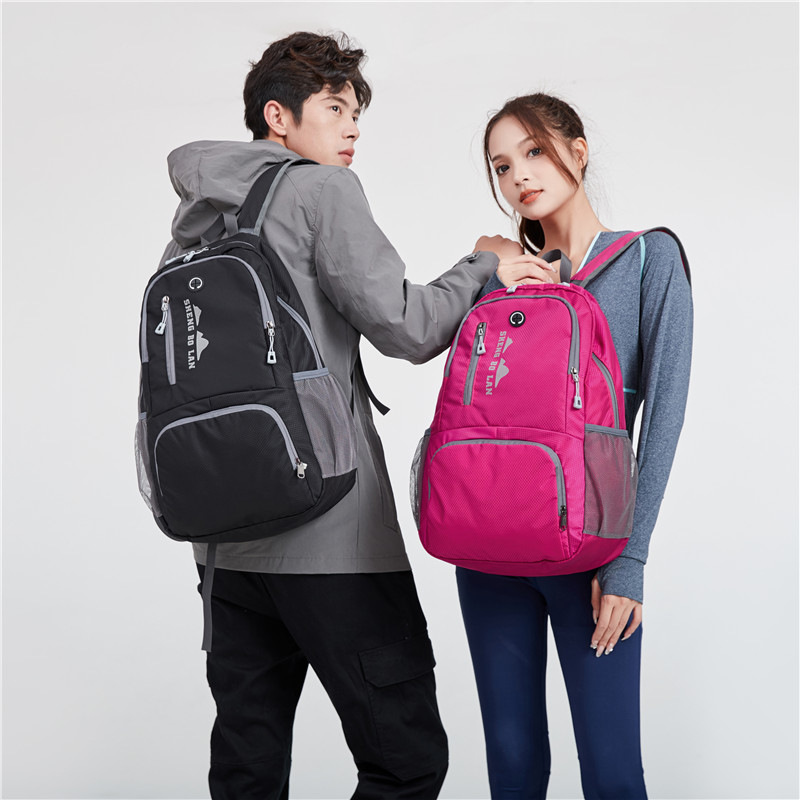 Mochila al aire libre, mochila de montaña, nueva mochila plegable portátil y ligera, mochila deportiva.