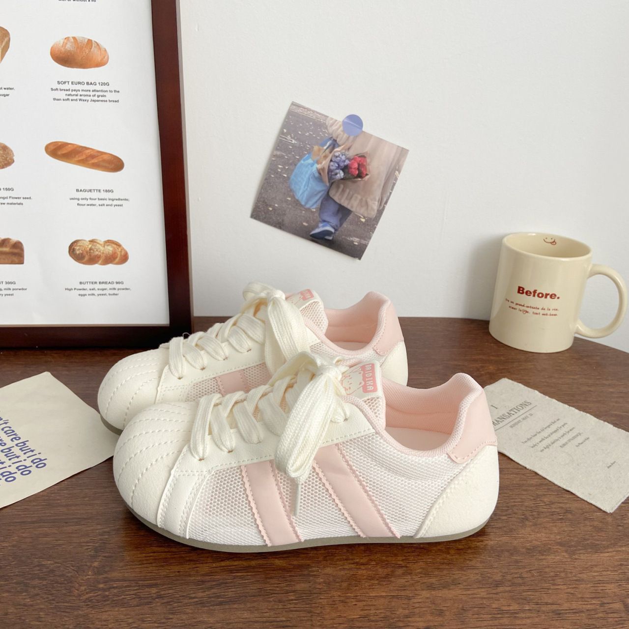 2026 primavera y verano nuevo ins popular coreano zapatos deportivos casuales pequeños zapatos blancos feos bonitos zapatos de suela gruesa cabeza de concha de mujer