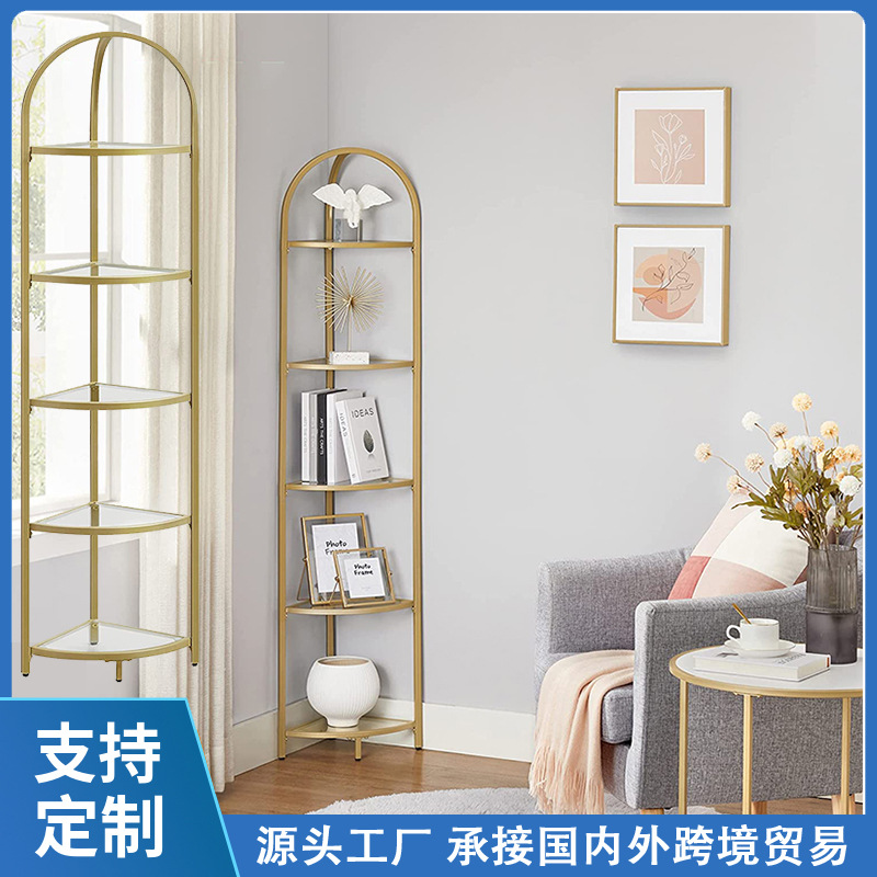 转角柜墙角柜三角形书架置物架拐角边角角落架子收纳客厅卧室边柜|ms