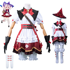 Child GenshinConcert Costume Klee Witch Set LolitaCosplay Game Costume Full Set