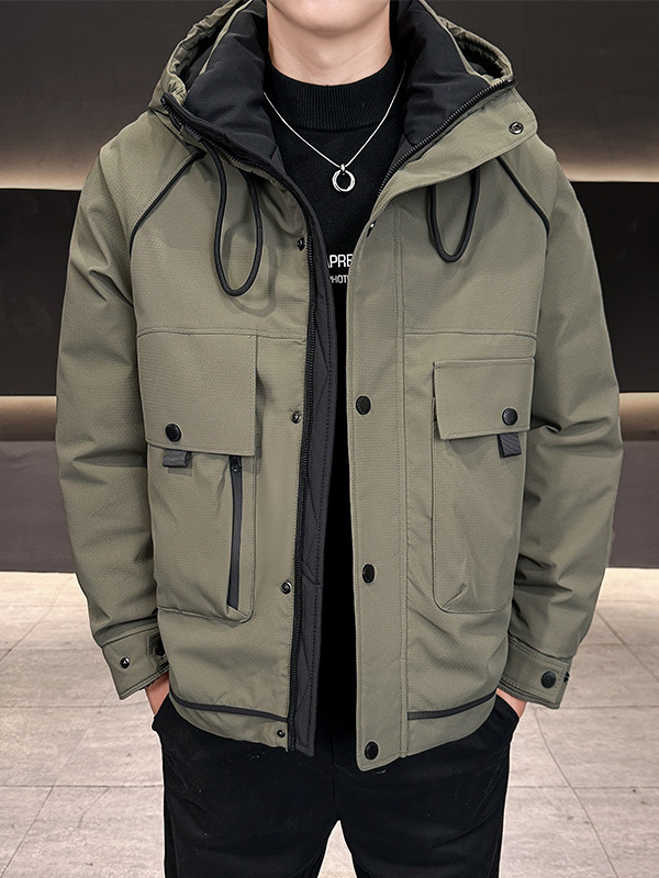 Clearance Men's down Jacket Trendy Brand Workwear Clothing Warm and Cold-Proof Clothing 2026 New Winter Outdoor Jacket for Men