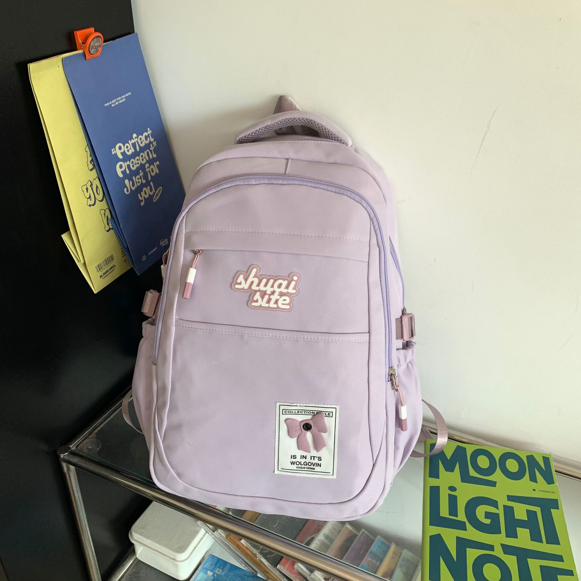 Mochilas escolares para estudiantes de secundaria 2025 bolsas de ocio simples y ligeras para mujeres de gran capacidad