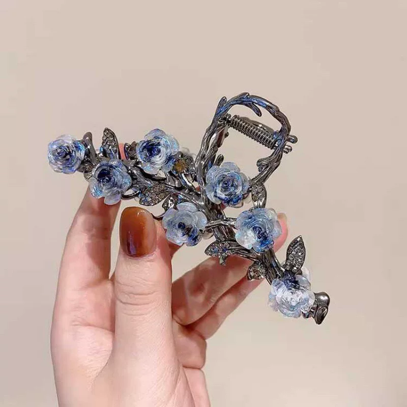 Модный горный чай, crab pin, элегантная подхват для волос, акулa, аксессуар для волос, новая коллекция, стиль легкой роскоши, качественный стиль, яркий запоминающийся стиль