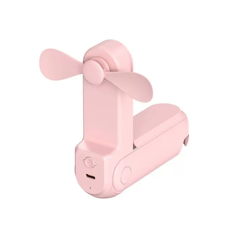 Small travel handheld folding air fan