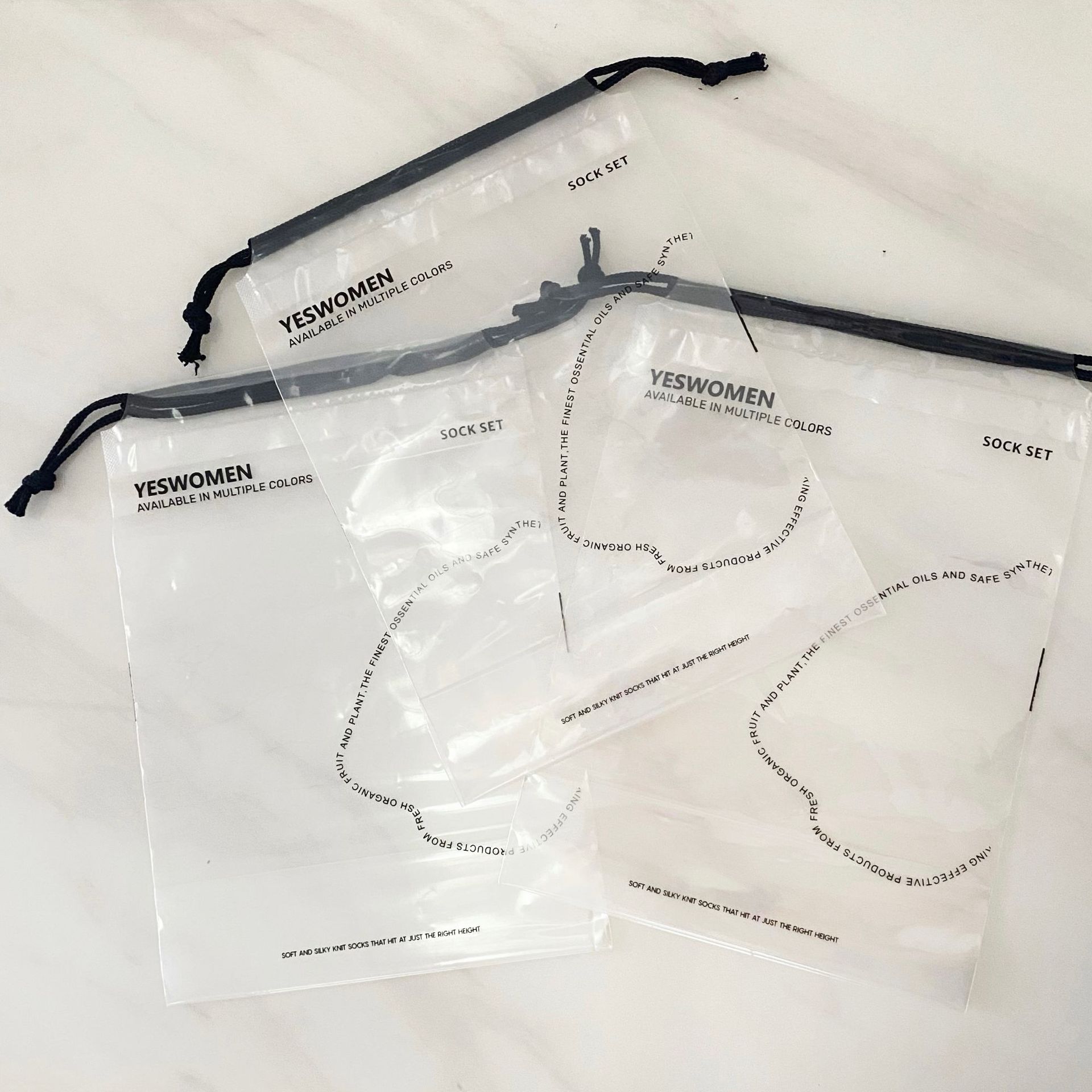 塑料PE抽绳束口袋 旅行分装服装鞋子收纳抽绳袋子日用品收纳袋