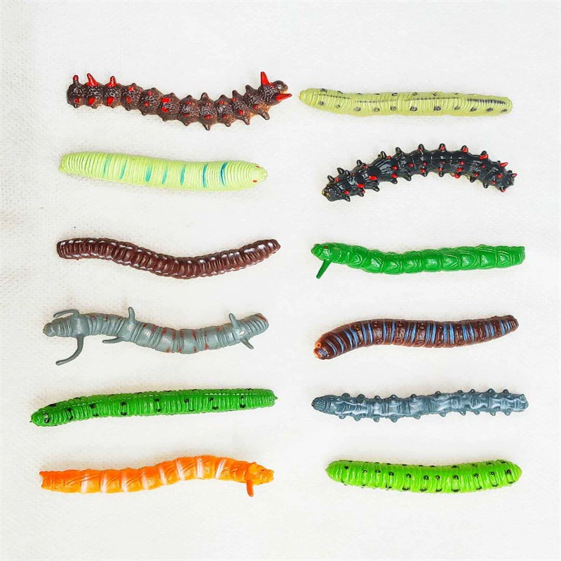 Crawling Caterpillar Mini Figure, Plastic 5–7 cm, Educational & Prank Toy