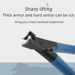廠家不鏽鋼指甲鉗大開口防飛濺指甲剪家用厚甲硬甲修甲鉗美甲工具