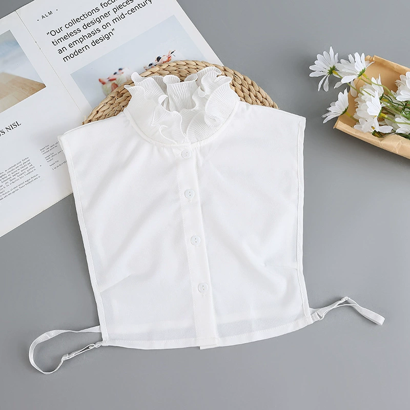 Новый стиль Поддельный Воротник кружевной воротник-стойка Универсальный Поддельный Воротник воротник рубашки базовое украшение воротник плиссированный воротник