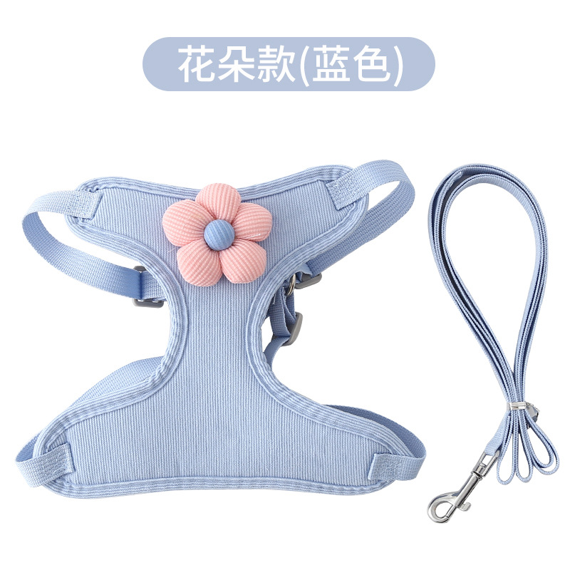 Flores suaves azules