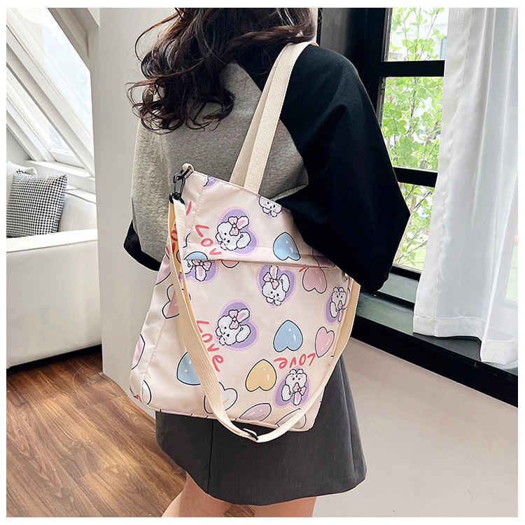 Large-capacity single-shoulder crossbody handbag, A4 for primary and secondary school students' after-school tutoring, cute cartoon interest class, super adorable crossbody bag undefined
