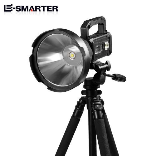Cross-border new multi-functional P50 searchlight strong light LED flashlight solar rechargeable portable light with multi-color filter
