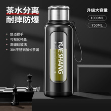 耐高温高档塑玻杯子双层防烫玻璃杯创意办公冬季泡茶水杯商务礼品