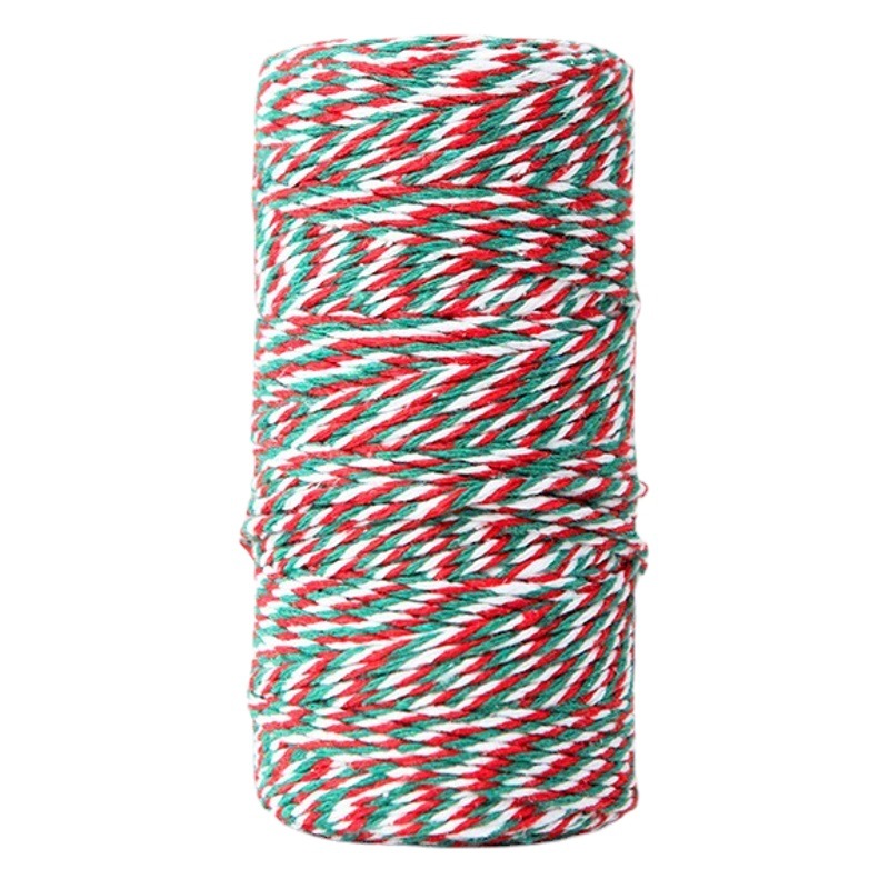 Cuerda de cáñamo colorida flor cuerda de embalaje DIY Bouquet decoración vendaje regalo embalaje decoración cinturón Año Nuevo cuerda de cáñamo de colores