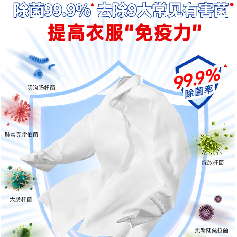 Whitewash Germicidal Stain Remover Laundry Powder 450g Household Economical Package, Germicidal and Dust Mite Preventing, Phosphate-Free, Wholesale
