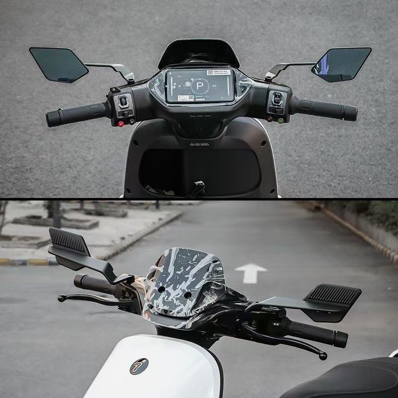 Motorcycle Electric Vehicle Modified New Fixed Wing Rearview Mirror Maverick Nine Core Universal Large Field of View Reflector