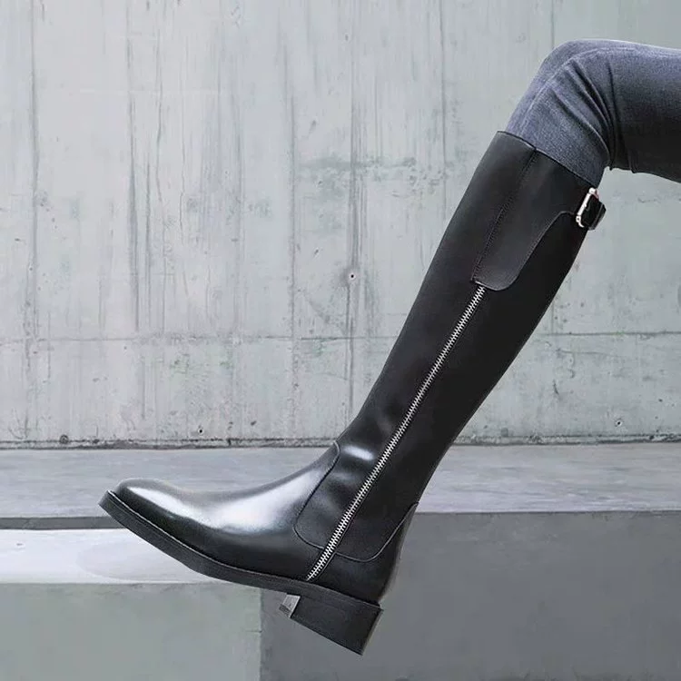 Сапоги 2024 новый британский стиль Cheel сапоги лошади корейская версия сапоги рыцаря сетка красная личность боковая молния красивые женские сапоги