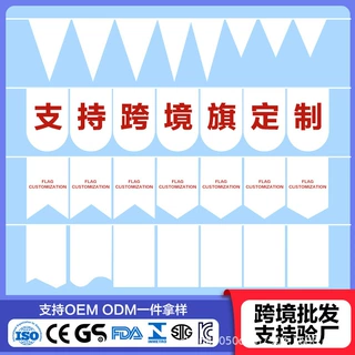 跨境吊旗串旗定制定做彩旗三角串旗开业庆典室内屋顶户外装饰旗子