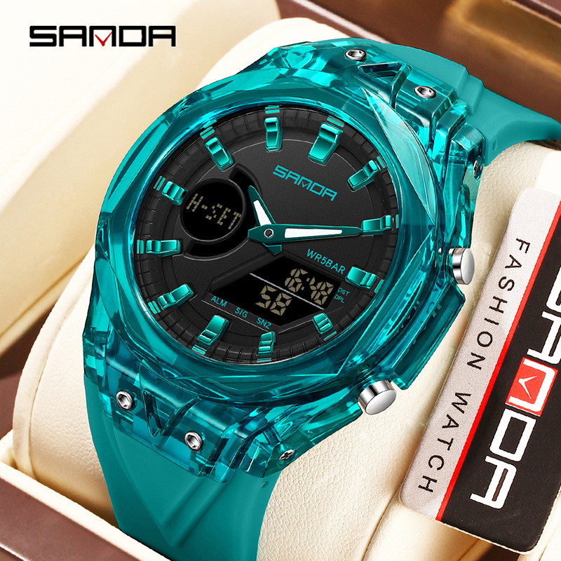 SANDA reloj multifuncional sonno, reloj de despertador, reloj de estudiantes, cuenta regresiva, reloj electrónico transfronterizo