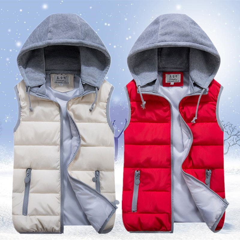 Autumn and winter new down cotton vest women's large Korean short warm hooded Cotton Jacket Vest