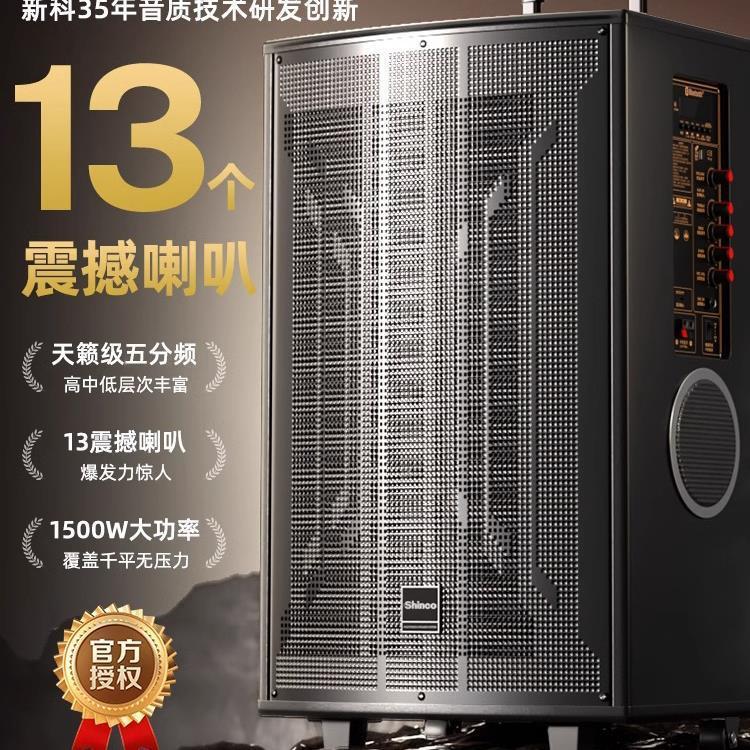 n29 スクエアダンスオーディオ屋外カラオケ 2024 新しい大音量ポータブルモバイルトロリー Bluetooth スピーカー木製|undefined