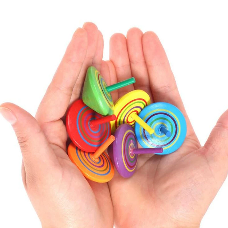 Wooden table spinning top, toy for kindergarten, award for elementary school students, anti-stress, Birthday gift