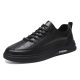 Spring Men's Shoes New breathable waterproof non-slip shoes men's fashionable all-match black leather shoes casual sports Board Shoes