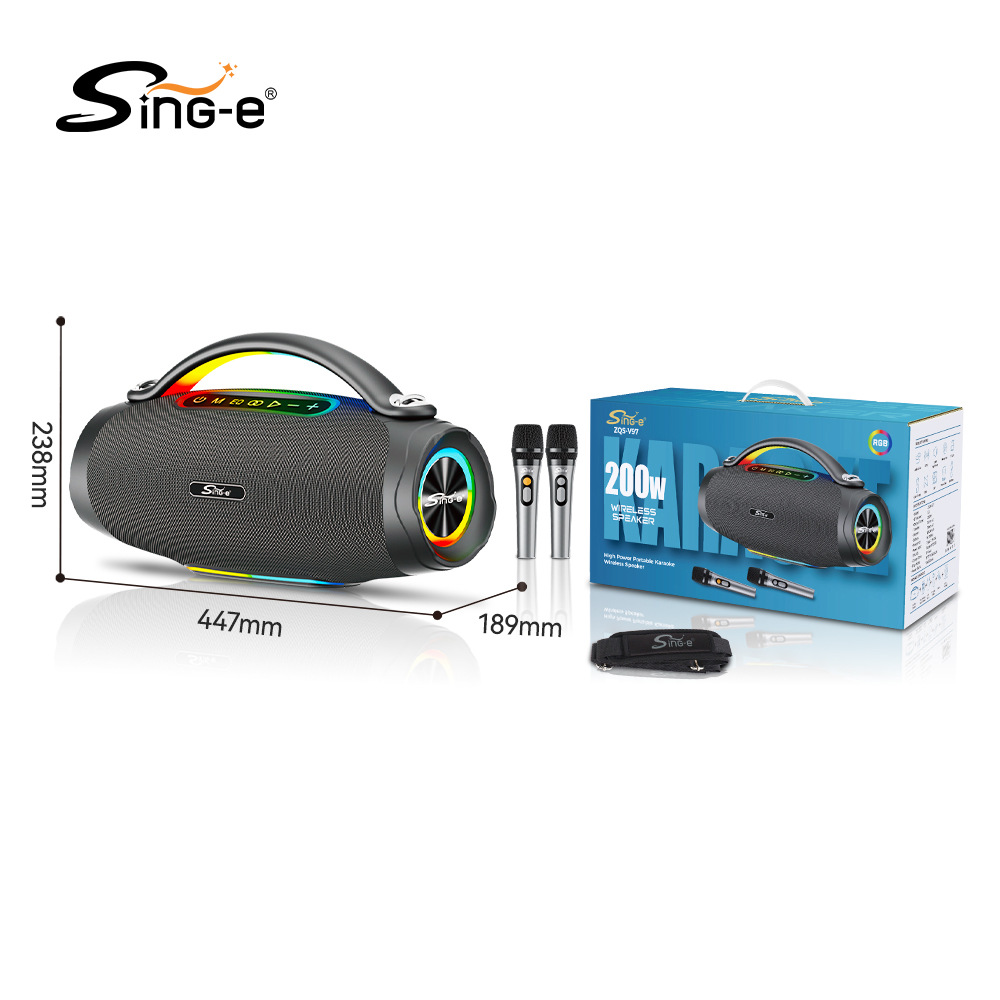 High-Quality Bluetooth Speaker Hifi Sound Quality Home Desktop Audio Portable Wireless Outdoor Camping Style Multiple Eq