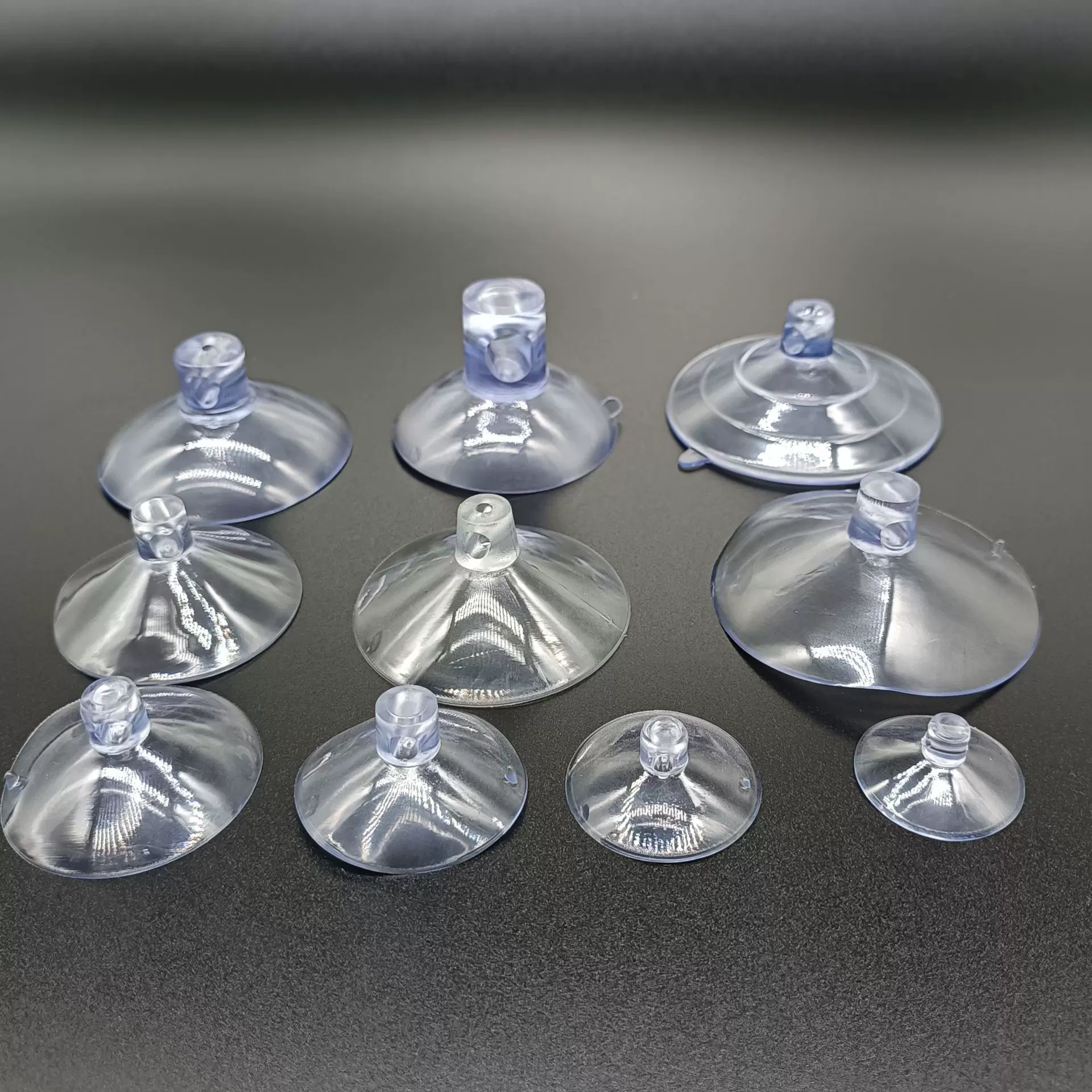 定制真空吸盘挂钩随意移动不伤墙面透明吸盘挂钩pvc穿孔塑料吸盘