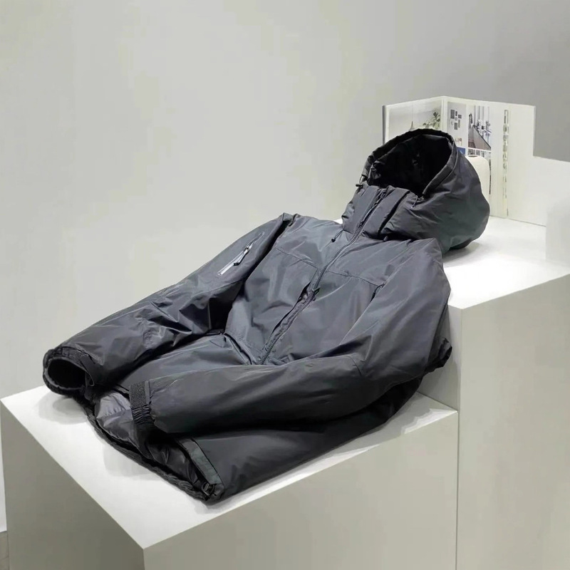 Thickened 850 Fill Power White Duck Down! Bird-Style! Men's Outdoor Camouflage Parka Winter down Jacket