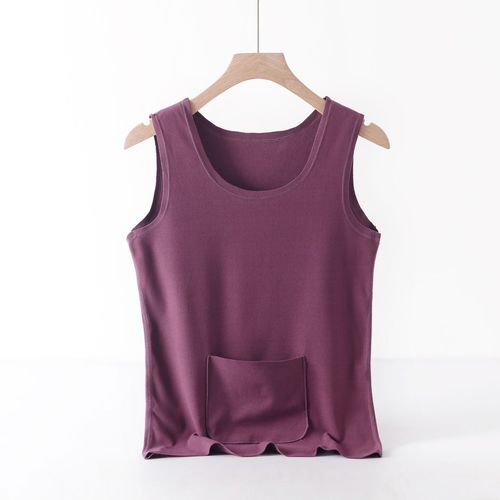 Autumn/Winter New Fleece Seamless Crew Neck V-Neck Sweatshirt with Double Pockets, Warm Waist Protection, Thermal Base Layer T-shirt, Fitted and Skin-Friendly Top