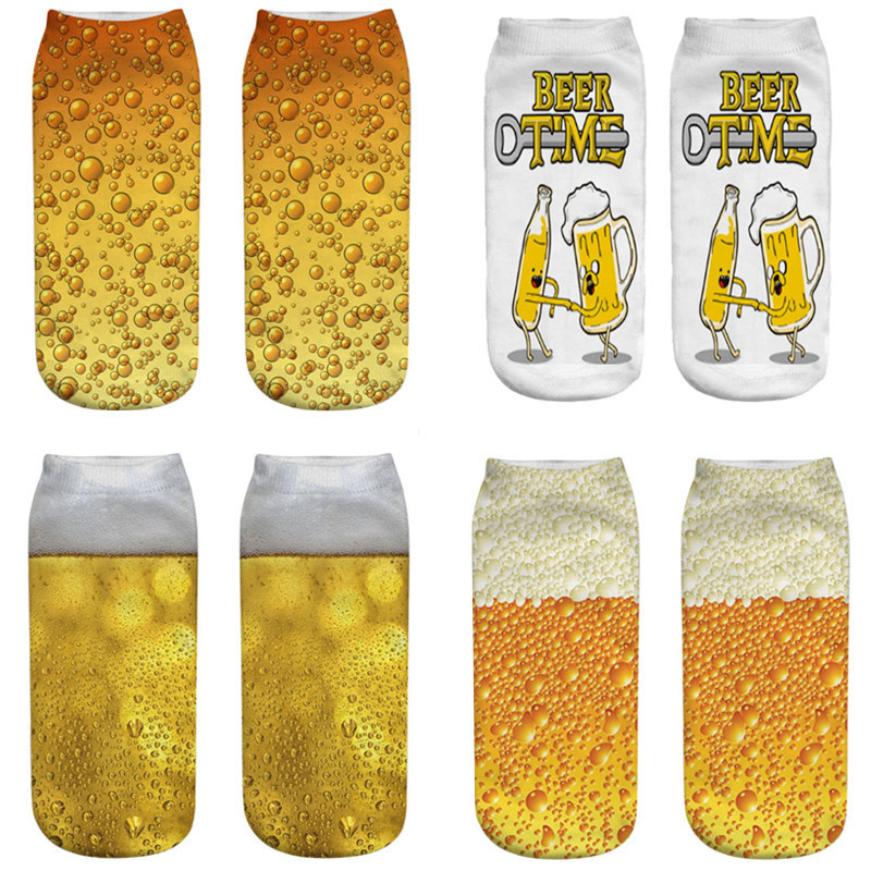3D print socks short socks beer cute funny men and women socks I'm GAMING socks