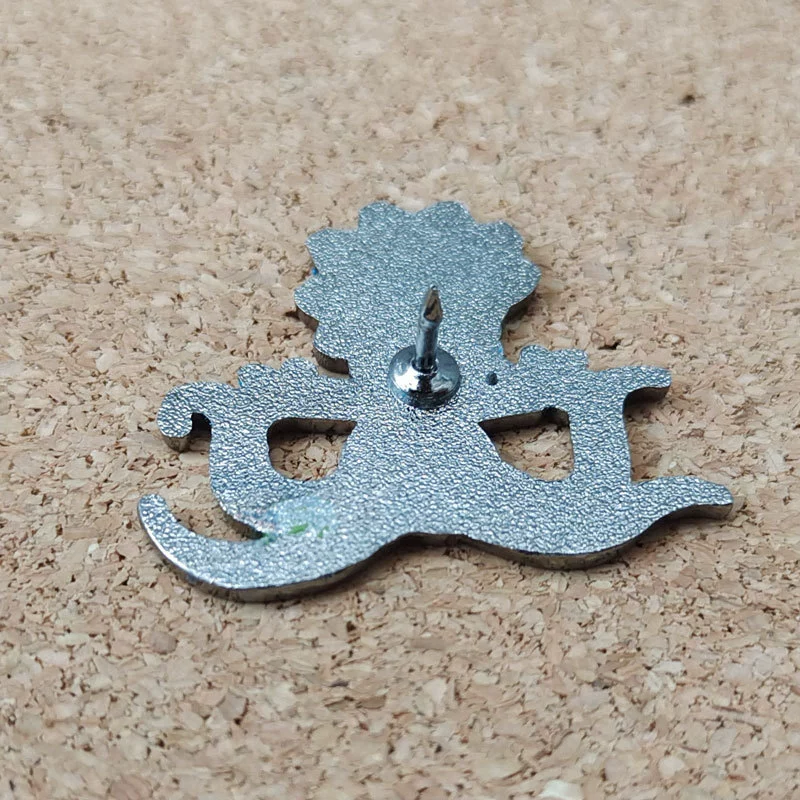 Enamel, pin, cartoon brooch for elementary school students, school bag, pack, metal badge, octopus, Birthday gift
