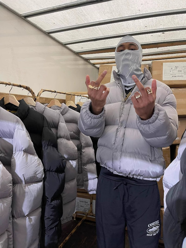 Corteizvibeアメリカ式ヒップホップ立襟厚手綿服男性2025年新作ファッションブランド冬綿服コート|undefined