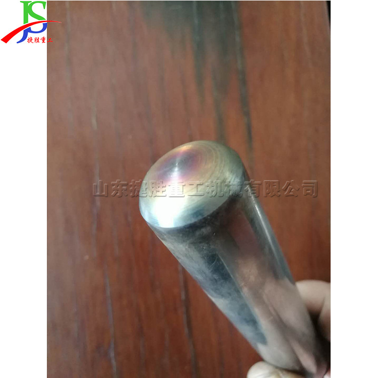 Máquina de sellado de tubos de acero de metal máquina de sellado de extremo de tubo de hierro muebles de acero cabeza plana cabeza redonda máquina de hilado de tubos de acero