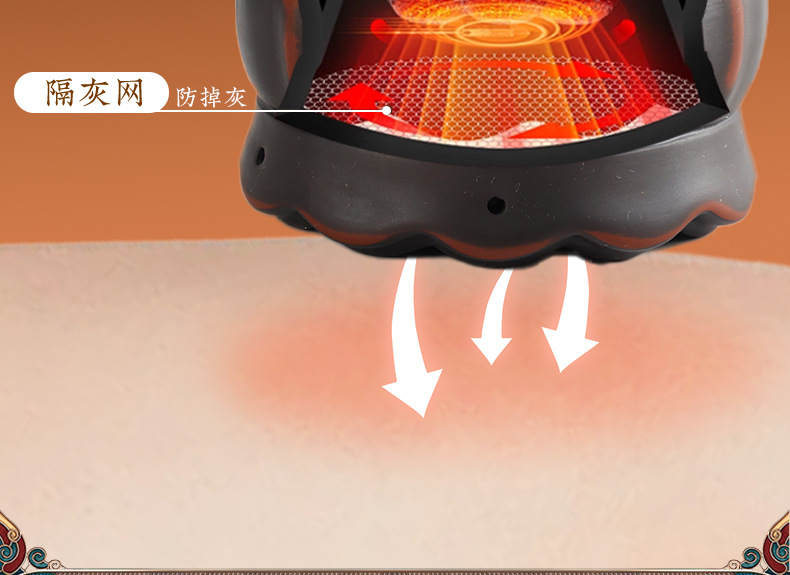Red Bian Stone Fire Dragon Cupping Jar Moxibustion Massage Gua Sha Tool with Rose Mugwort Essential Oil 800g quality and texture