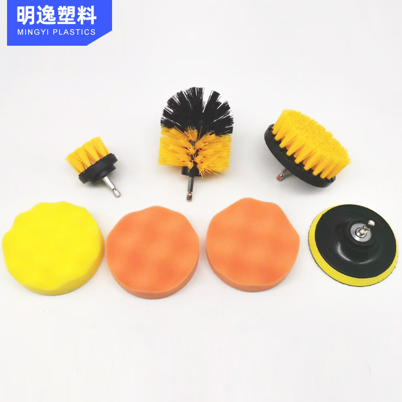 Venta directa de fábrica de Amazon Juego de limpieza de cabezal de cepillo eléctrico Cepillo de limpieza multifuncional para el hogar del automóvil image 1