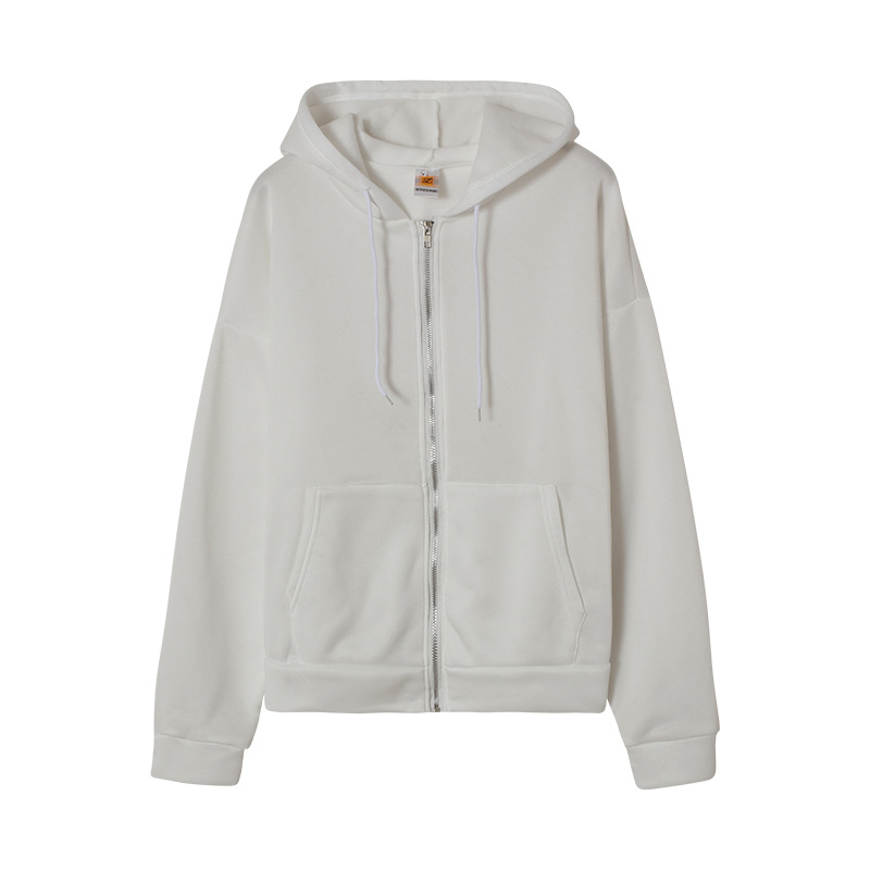 Solid Color Hooded Sweatshirt NSYF68089