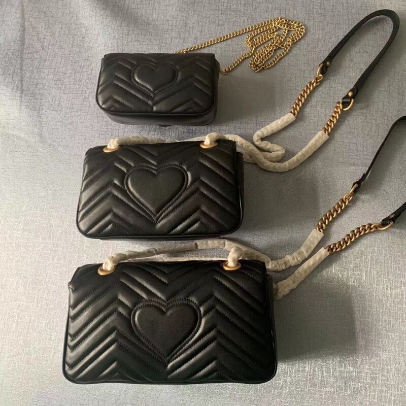 Original leather double G bag Marmont Mamun love bag mini Dionyor bag chain bag leather women's bag a generation of hair