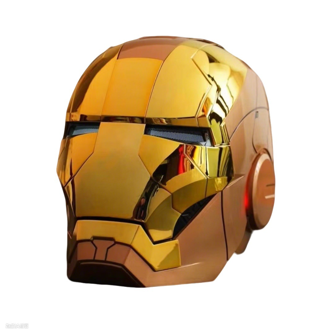 Comercio exterior versión en inglés Jarvis Disney Iron Man MK7 MK50 casco humano real deformado voz de control de voz