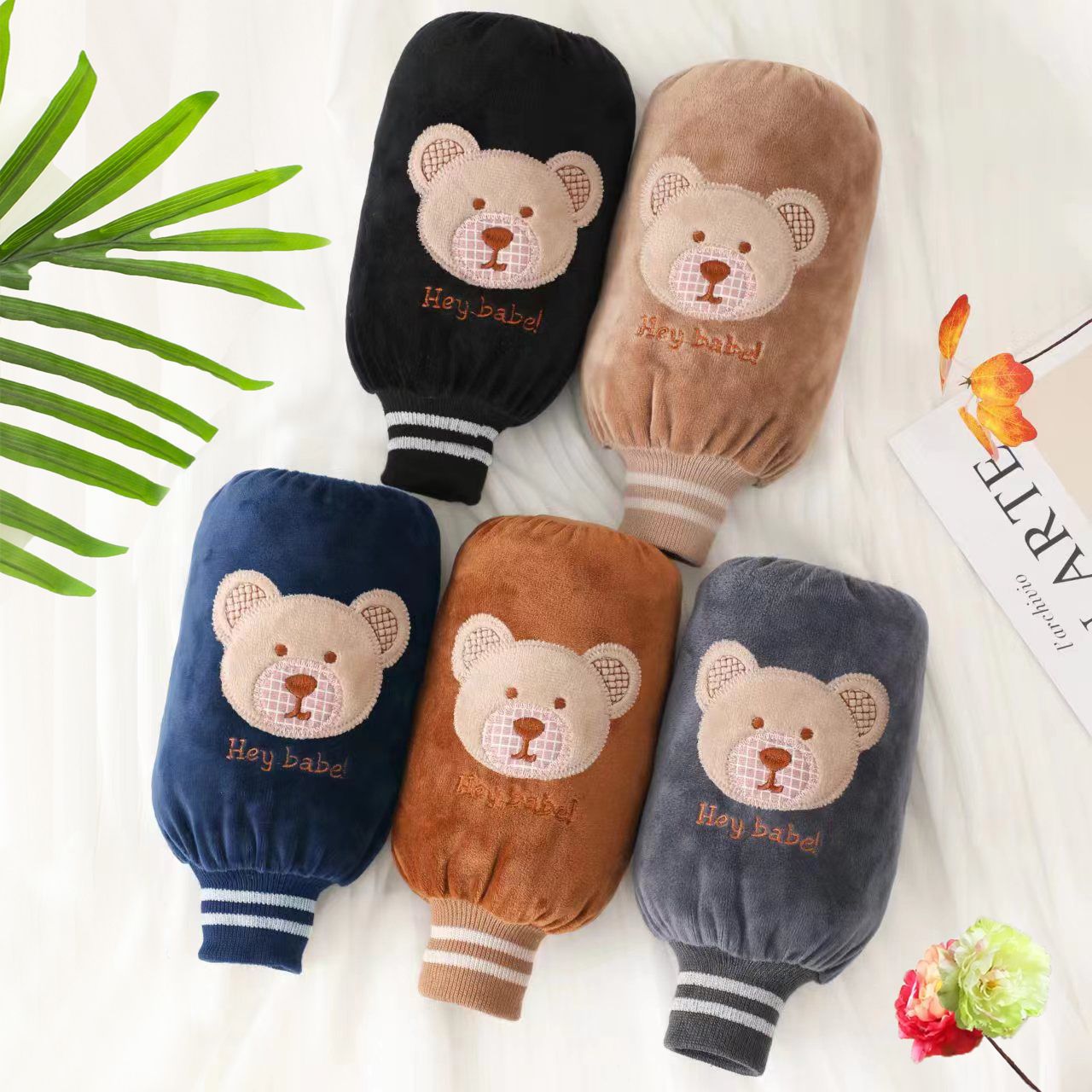 격자 무늬 곰 5쌍: 5가지 색상(색상 확인 가능)