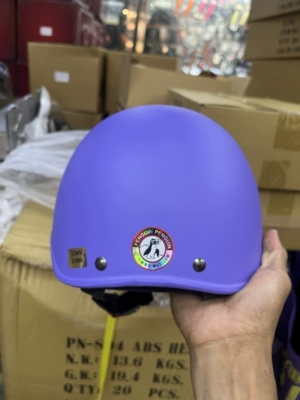 Motosiklet dəbilqələri: Half Helmet Summer Helmet Sunscreen Electric - one-size-fits-all-matt-purple-new-standard