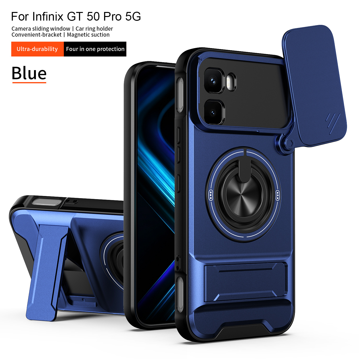 Infinix GT50 Pro 5G üçün sürüşən pəncərəli telefon qabığı